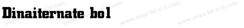 Dinaiternate bold字体转换